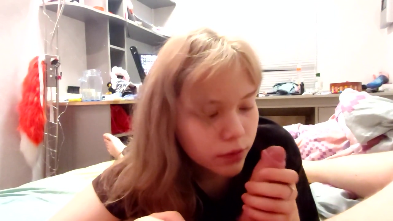 Cutie Jerks Off Cock For The First Time