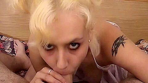 Hot Blonde teen Blows My Cock Until I Cum (18+)