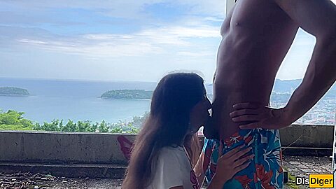 I Took My Stepsister To Abandoned House With Bats And Fucked Her With A View Of The Sea