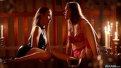 Alexis Crystal And Stacy Cruz Make Love By Candlelight