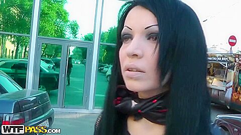 Sex adventure with goth princess with...