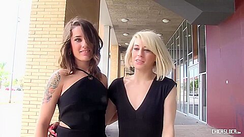 Wild Latina Blonde And Brunette Teens Indulge In Lesbian Sex Nora Barcelona And Alexa Nasha...