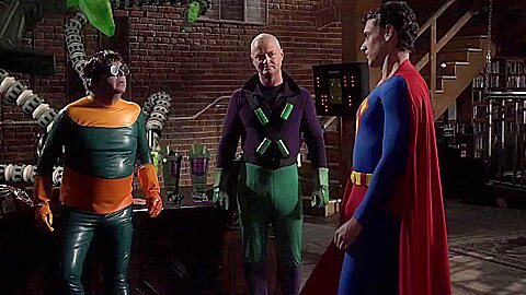 Superman Vs An Axel Braun Parody Andy San Dimas And Eric Masterson...