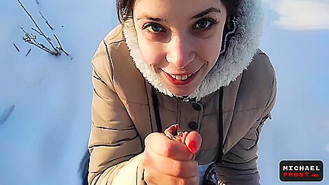 Stranger Girl Gives Extreme Blowjob In Public Park