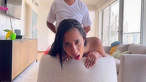 Stepdaughter Gets Fucked While Stuck In The Washing Machine